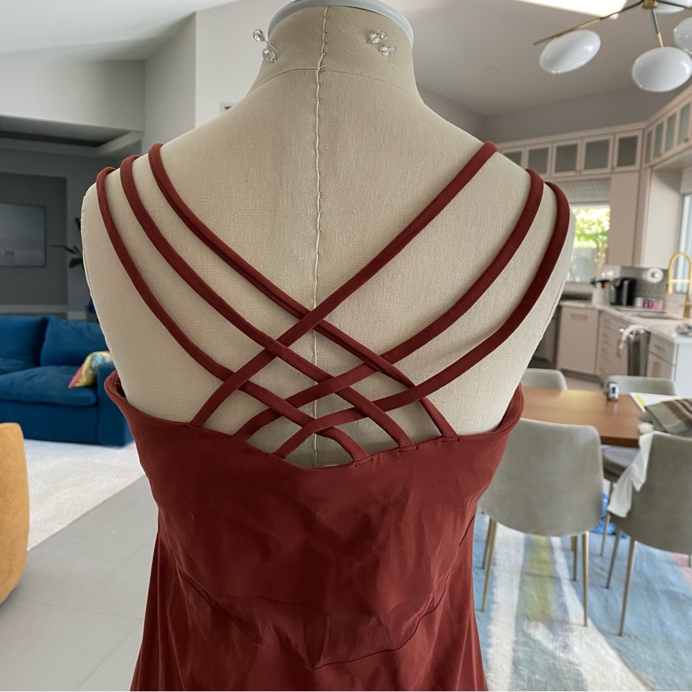 Athleta sport dress midi length Sienna Brown medium